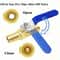 Heater Hose Shut Off Valve Kit Brass Hose Barb Ball Valve Set With Clamps 3