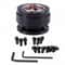 Universal Steering Wheel Quick Release Hub Adapter Hole Snap Off Boss Kit Black 5