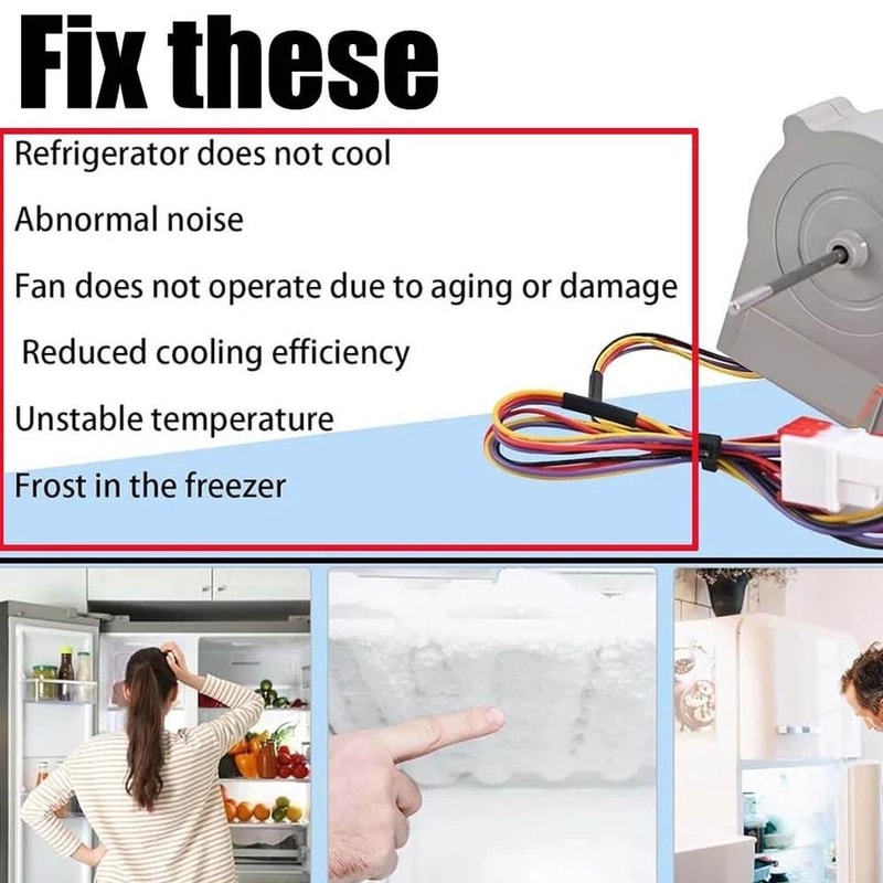 Refrigerator Evaporator Fan Motor For LG Kenmore Cooling Replacement 4