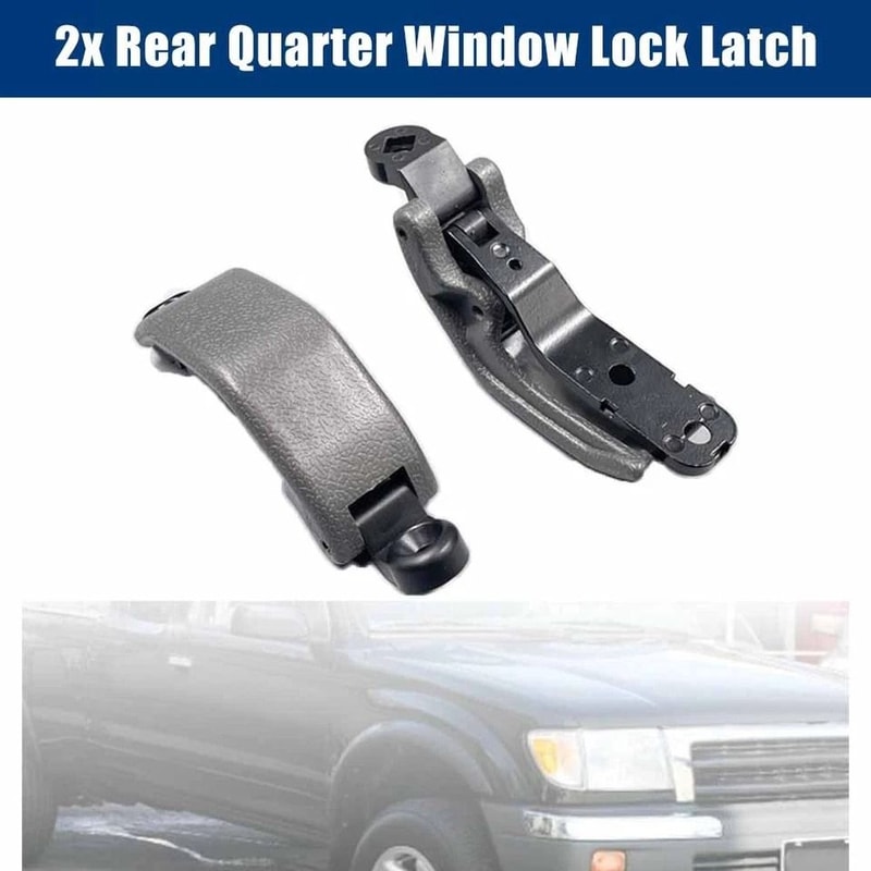 Gray Rear Quarter Window Latch Pair For Toyota Tacoma Hilux 1