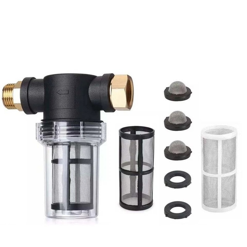 Garden Hose Inlet Filter For Pressure Washer Washing Machine Inline Sediment Water Filter 7