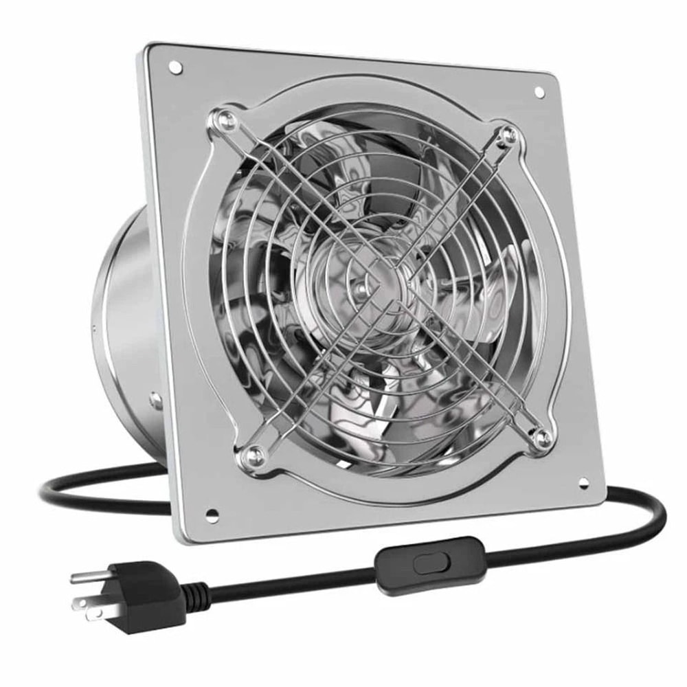 Wall Mount Exhaust Fan CFM Metal Ventilation Fan With Switch 1