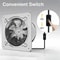 Wall Mount Exhaust Fan CFM Metal Ventilation Fan With Switch 2