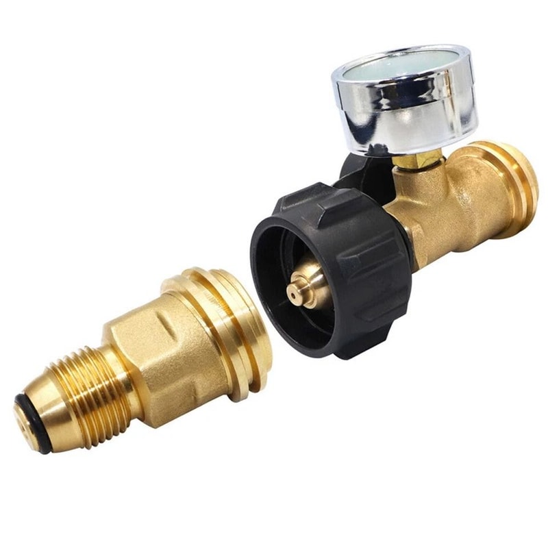 POL To QCC1 Propane Adapter For Tanks Type Solid Brass Fitting 1