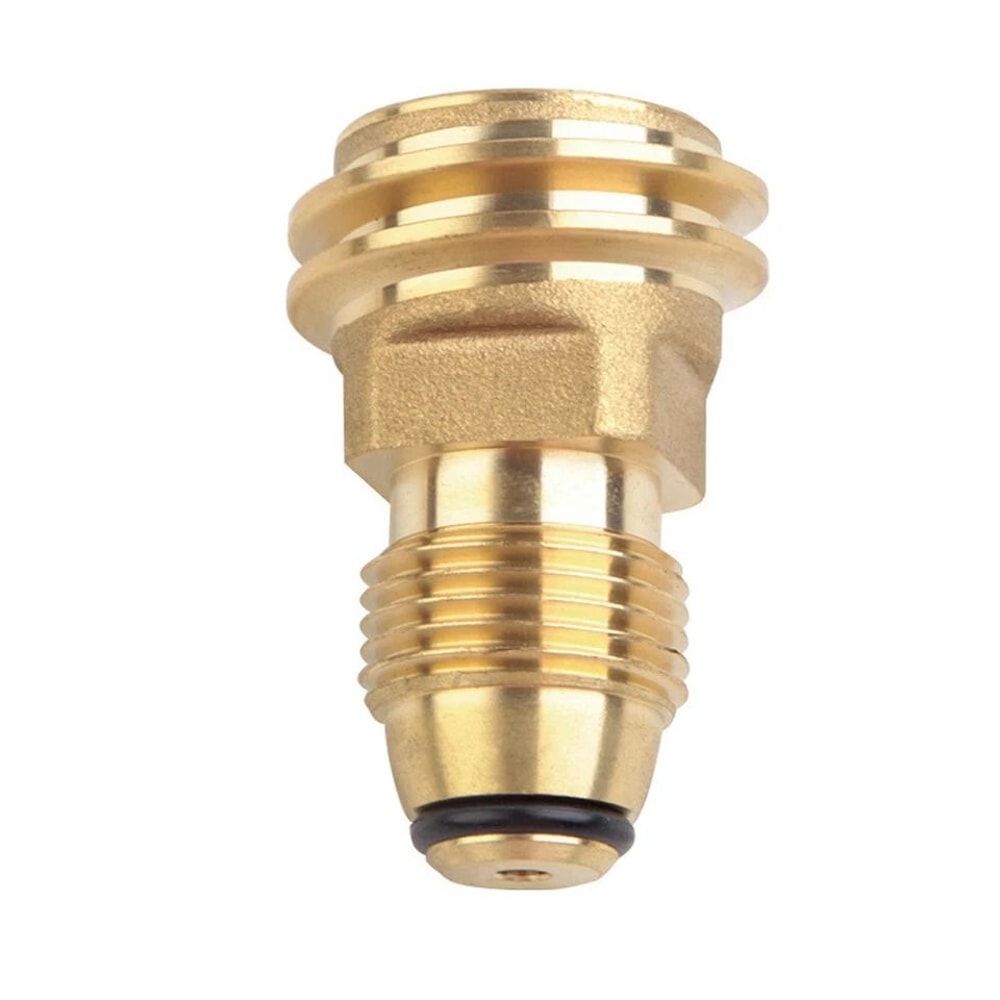 POL To QCC1 Propane Adapter For Tanks Type Solid Brass Fitting 0