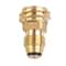 POL To QCC1 Propane Adapter For Tanks Type Solid Brass Fitting 0