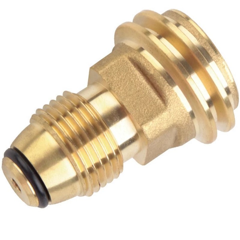 POL To QCC1 Propane Adapter For Tanks Type Solid Brass Fitting 7