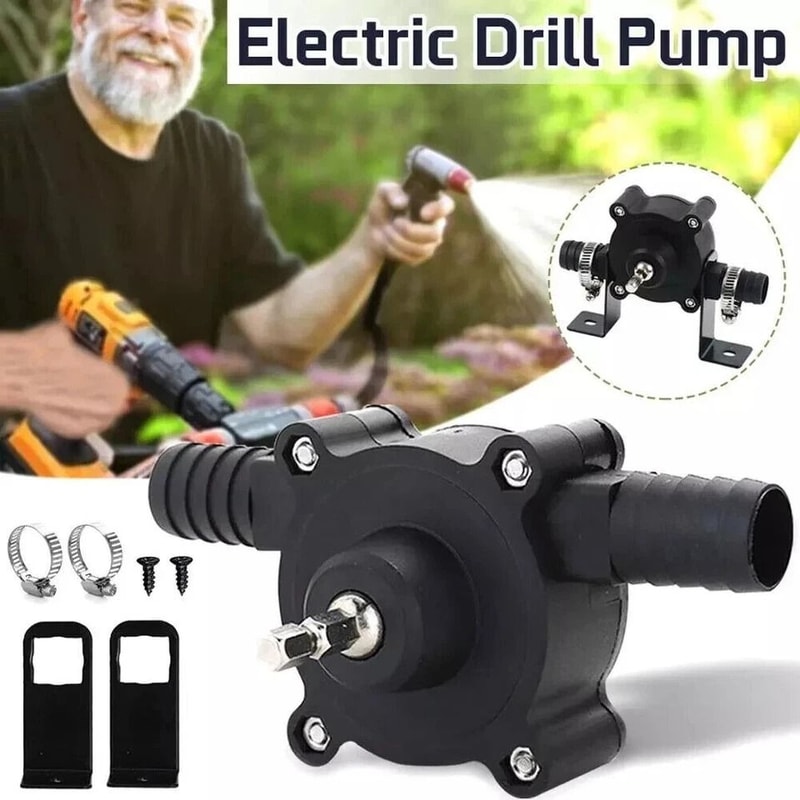 Portable Drill Pump Self Priming Water Transfer Pump For Water Oil And Fluid Transfer 1