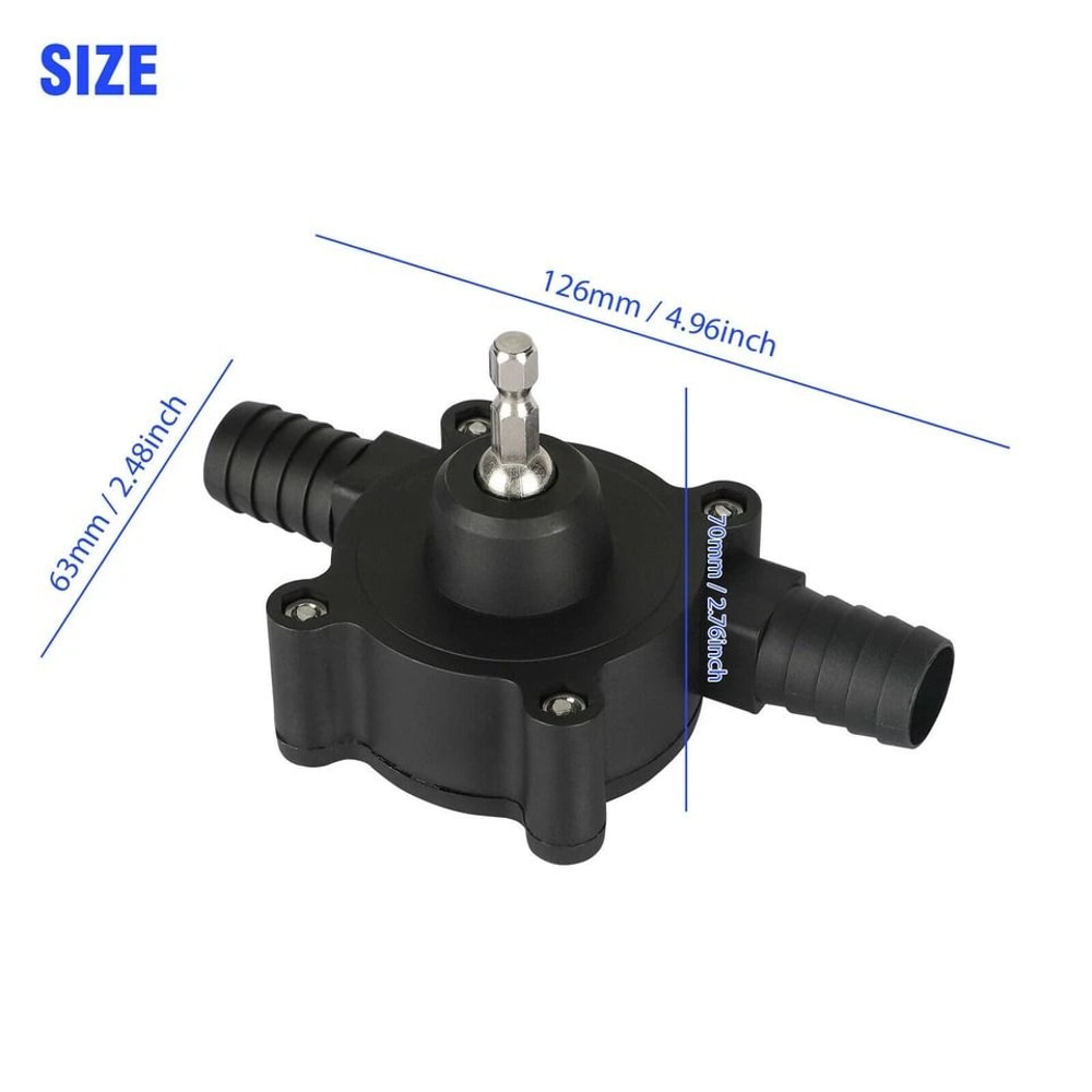 Portable Drill Pump Self Priming Water Transfer Pump For Water Oil And Fluid Transfer 8