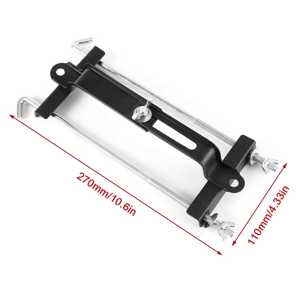 Universal Adjustable Battery Hold Down Bracket Steel Car Battery Tie Down 1