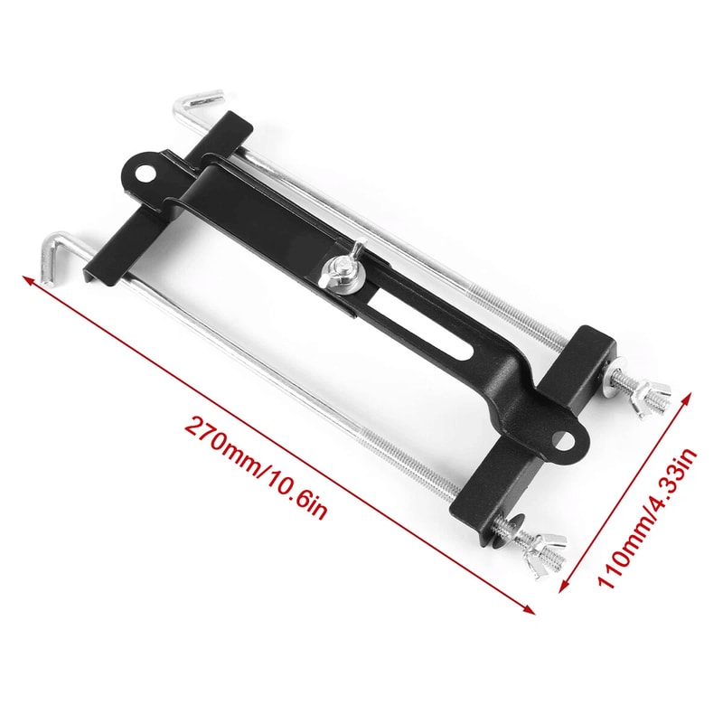 Universal Adjustable Battery Hold Down Bracket Steel Car Battery Tie Down 1