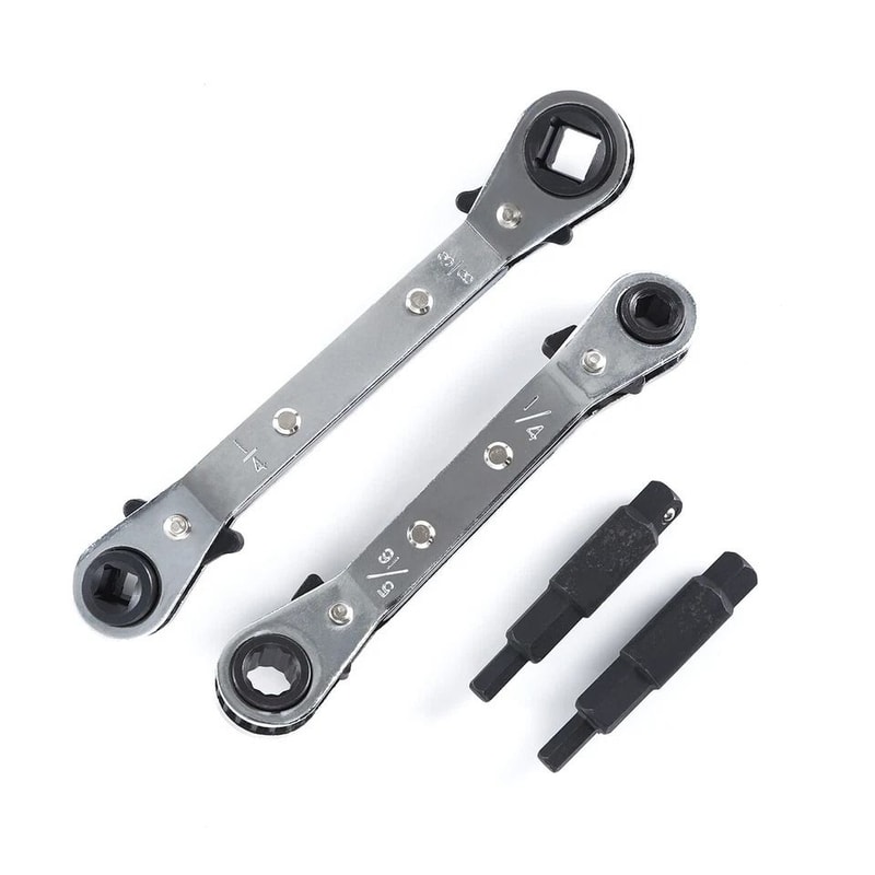 HVAC Service Wrench Set With Hex Bit Adapter For Refrigeration And Air Conditioning Repair 1