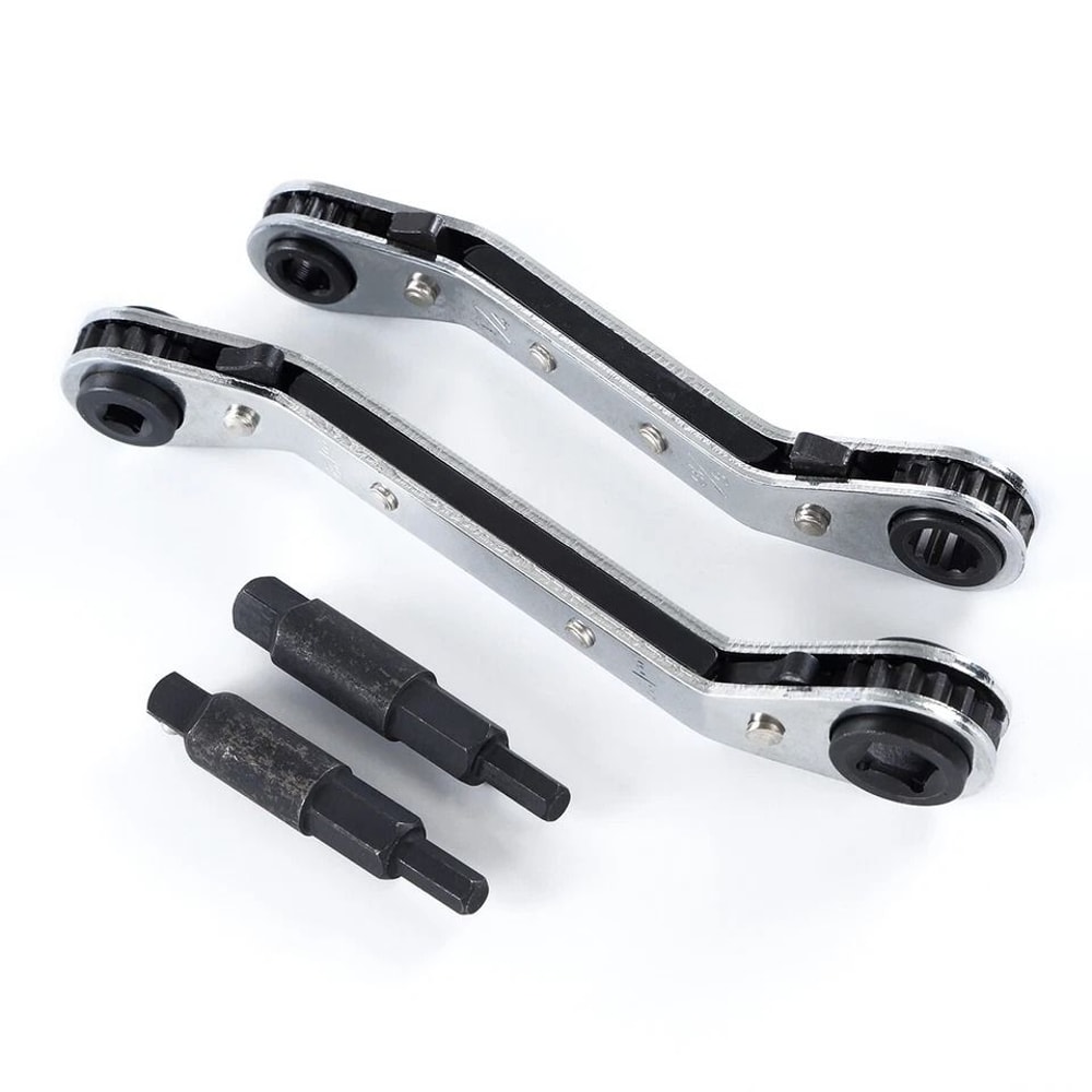 HVAC Service Wrench Set With Hex Bit Adapter For Refrigeration And Air Conditioning Repair 3