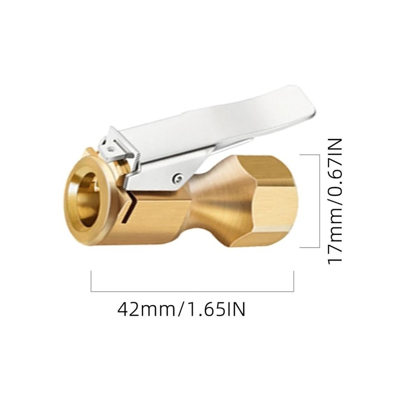Lock On Tire Chuck Set Open Flow Air Chuck For Inflator Gauge 2