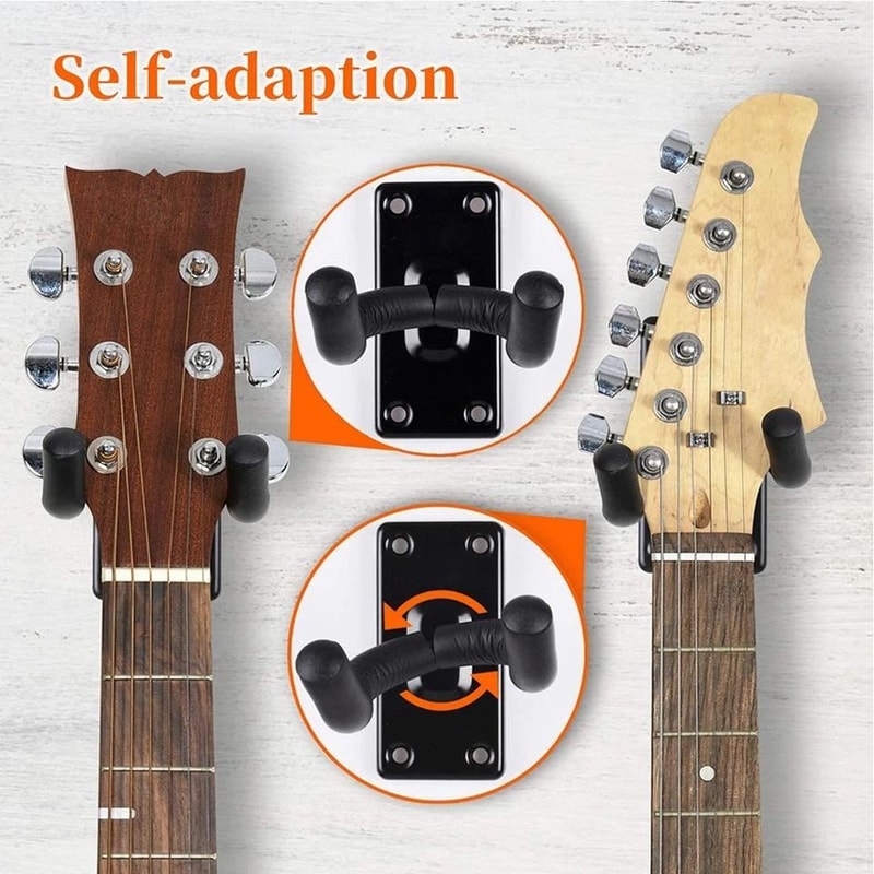 Guitar Wall Mount Hangers Adjustable Guitar Wall Hanger Hooks For Home Studio Display 2