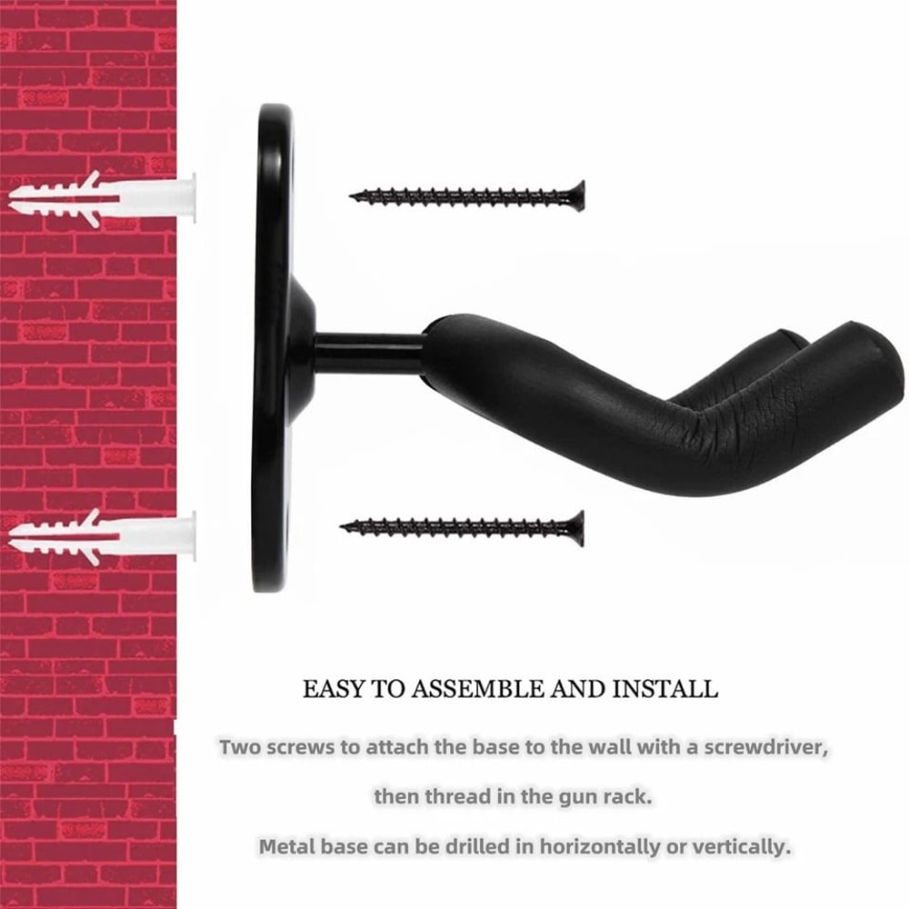 Guitar Wall Mount Hangers Adjustable Guitar Wall Hanger Hooks For Home Studio Display 5