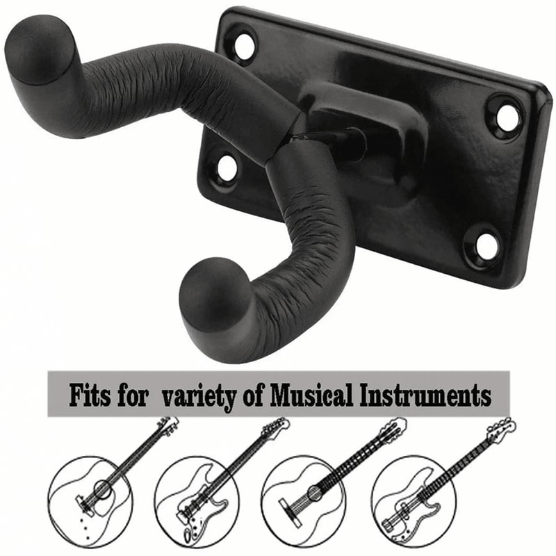 Guitar Wall Mount Hangers Adjustable Guitar Wall Hanger Hooks For Home Studio Display 8