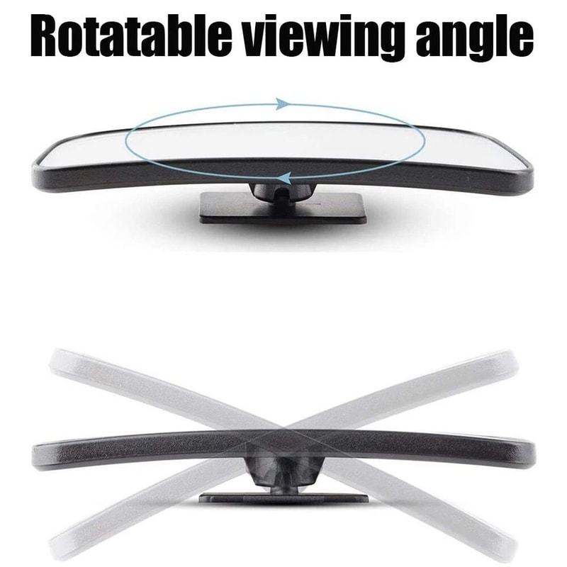 Rotatable Blind Spot Mirror Wide Angle Convex Rear View Mirror For Cars SUV Trucks 2