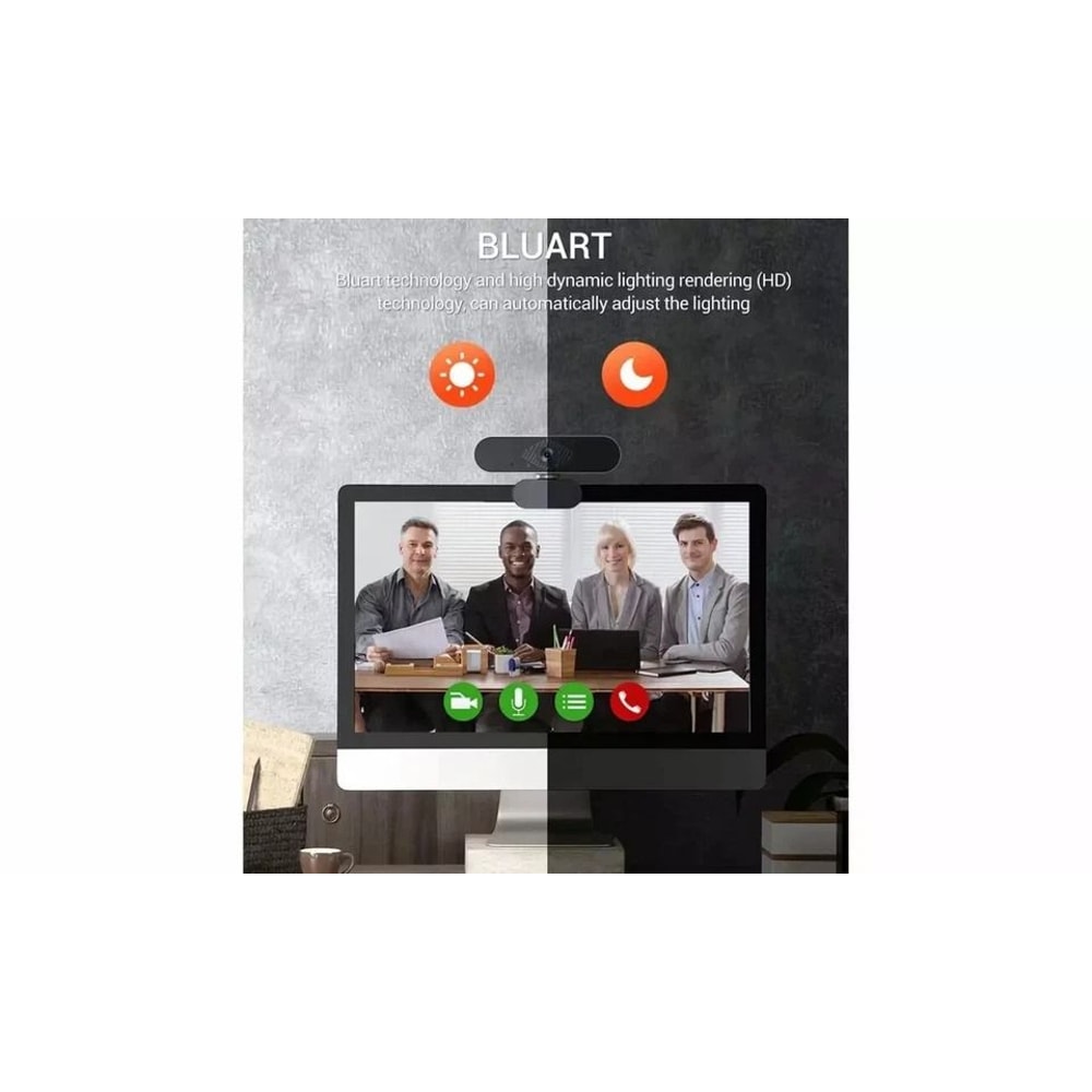 USB Webcam With Microphone For PC Laptop And Video Calls 11