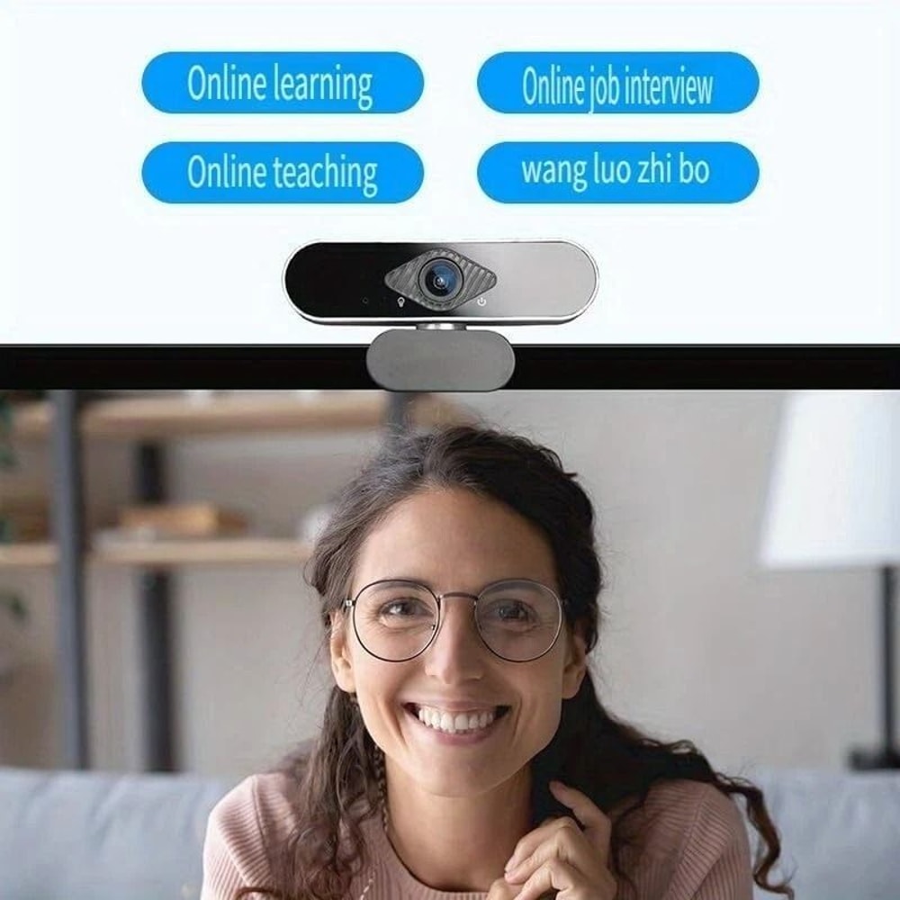 USB Webcam With Microphone For PC Laptop And Video Calls 3