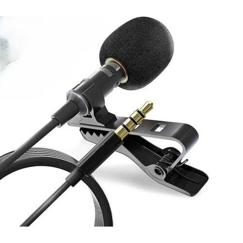 Clip On Lavalier Microphone For IPhone Android Recording 0
