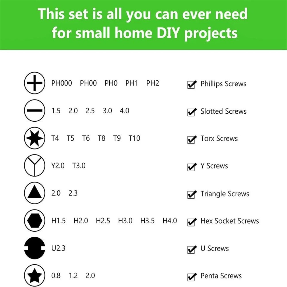 Magnetic Precision Torx Screwdriver Set 5