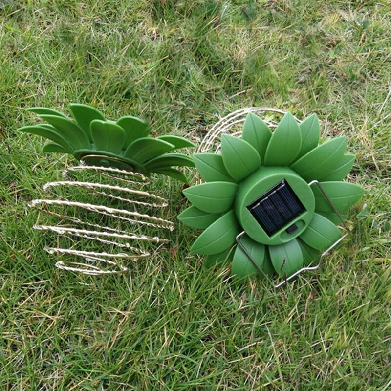 Solar Pineapple Wind Chimes Color Changing LED Hanging Garden Light 5