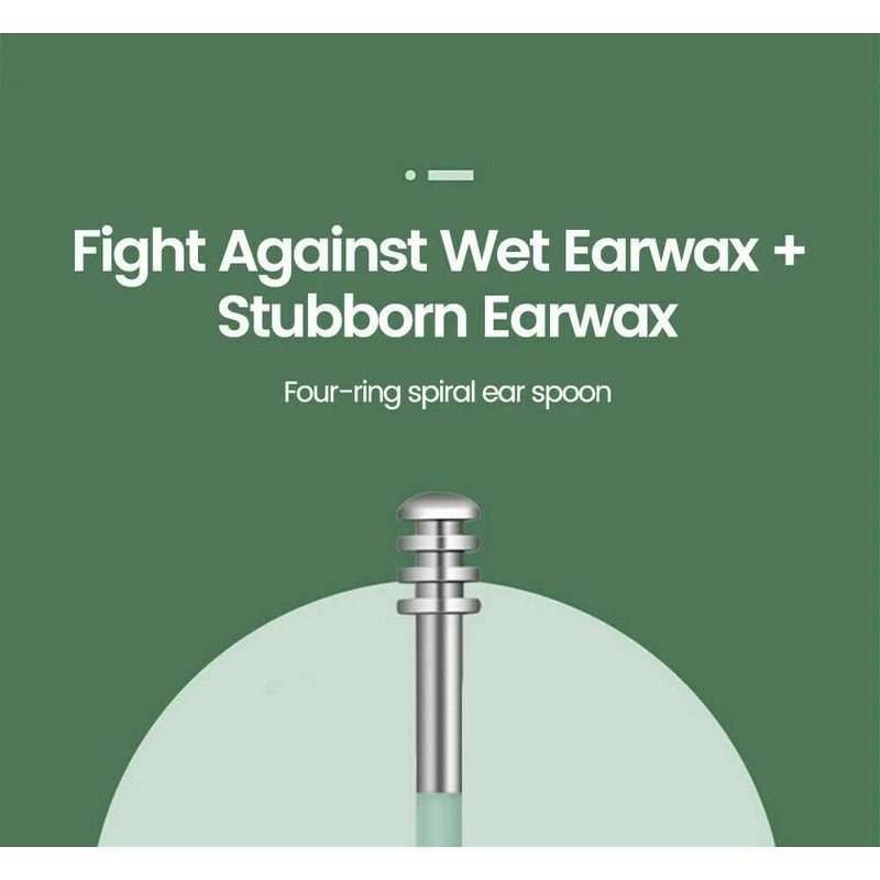 Stainless Steel Ear Wax Removal Kit With Spiral Ear Pick And Curette Tools 2