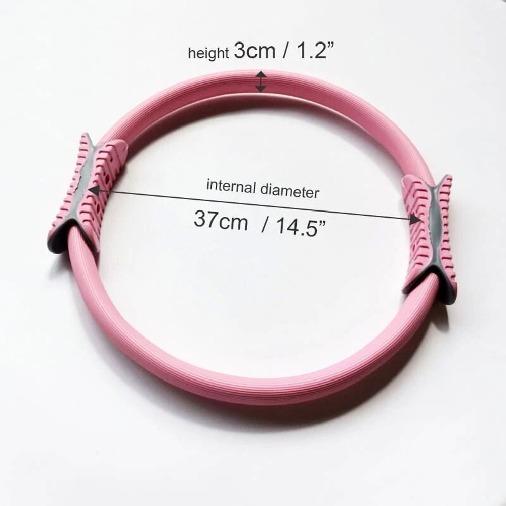 Dual Grip Pilates Ring Yoga Circle For Home Workout Toning 3