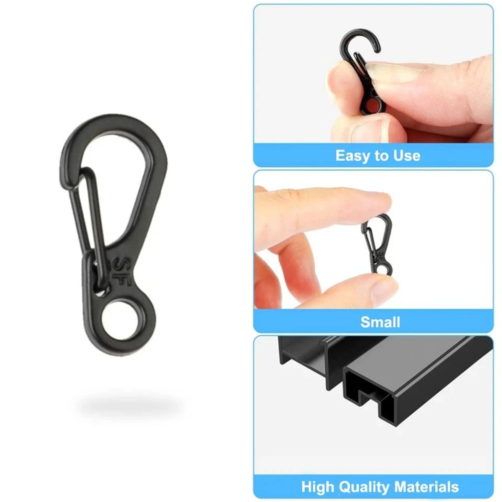 Aluminum Carabiner Clips For Keys Backpack Paracord Outdoor Gear 2