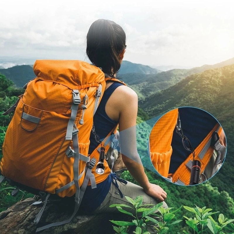 Aluminum Carabiner Clips For Keys Backpack Paracord Outdoor Gear 1