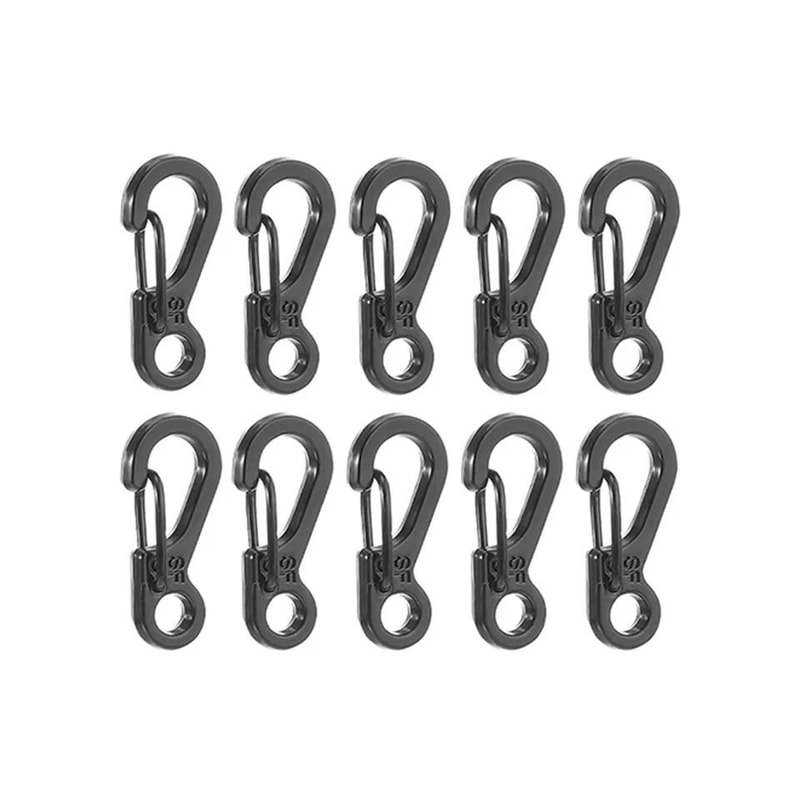 Aluminum Carabiner Clips For Keys Backpack Paracord Outdoor Gear 0