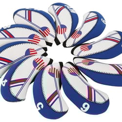 usa flag golf iron head covers neoprene golf club covers