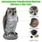 Realistic Owl Decoy Bird Deterrent For Garden Yard Patio 4