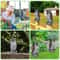 Realistic Owl Decoy Bird Deterrent For Garden Yard Patio 5