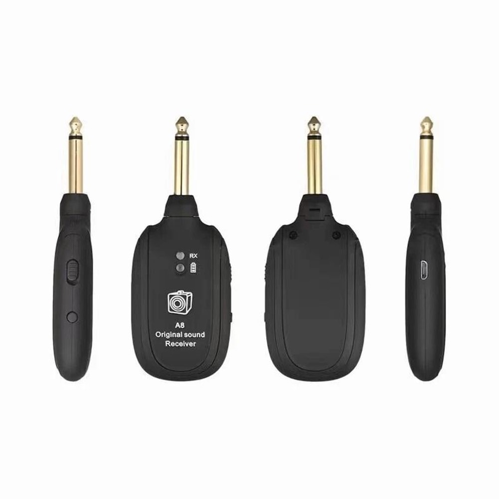 Rechargeable Wireless Guitar System Transmitter Receiver For Guitar And Bass 5
