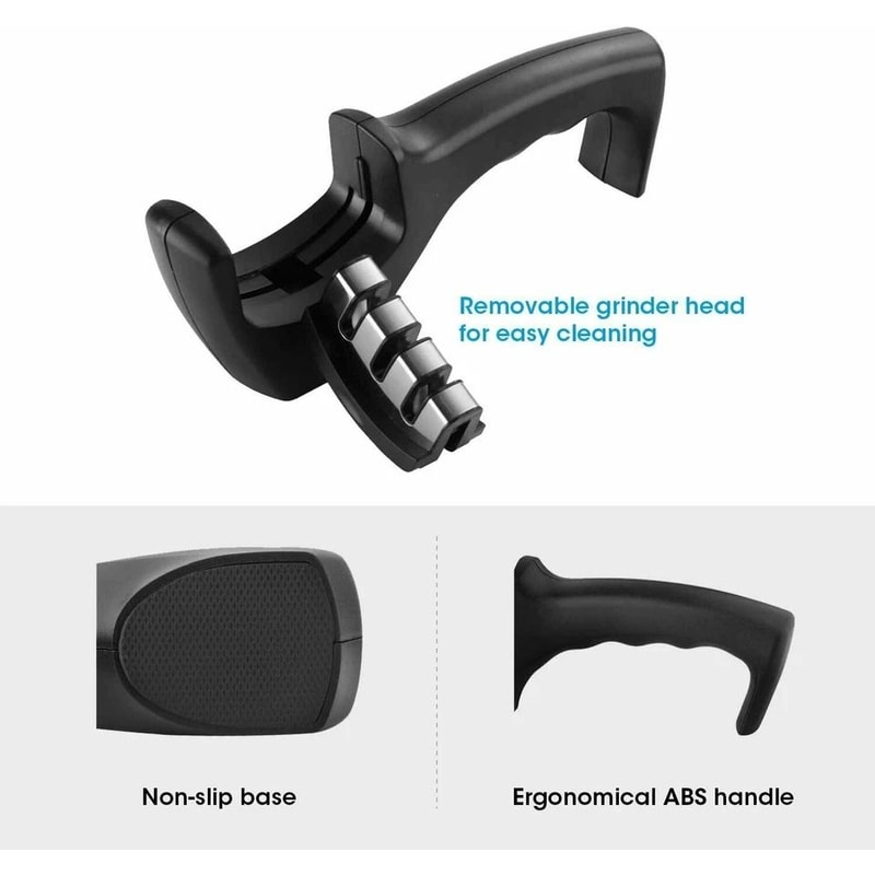 Professional Stage Knife Sharpener For Kitchen Knives Ceramic Tungsten Manual Tool 5