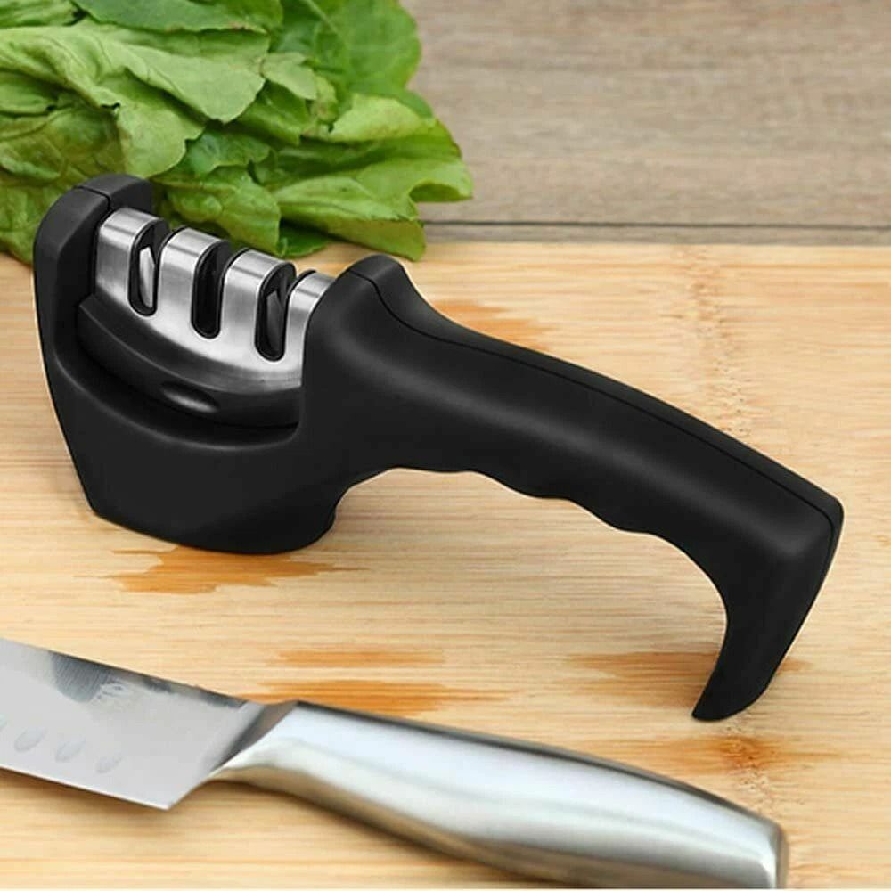 Professional Stage Knife Sharpener For Kitchen Knives Ceramic Tungsten Manual Tool 0