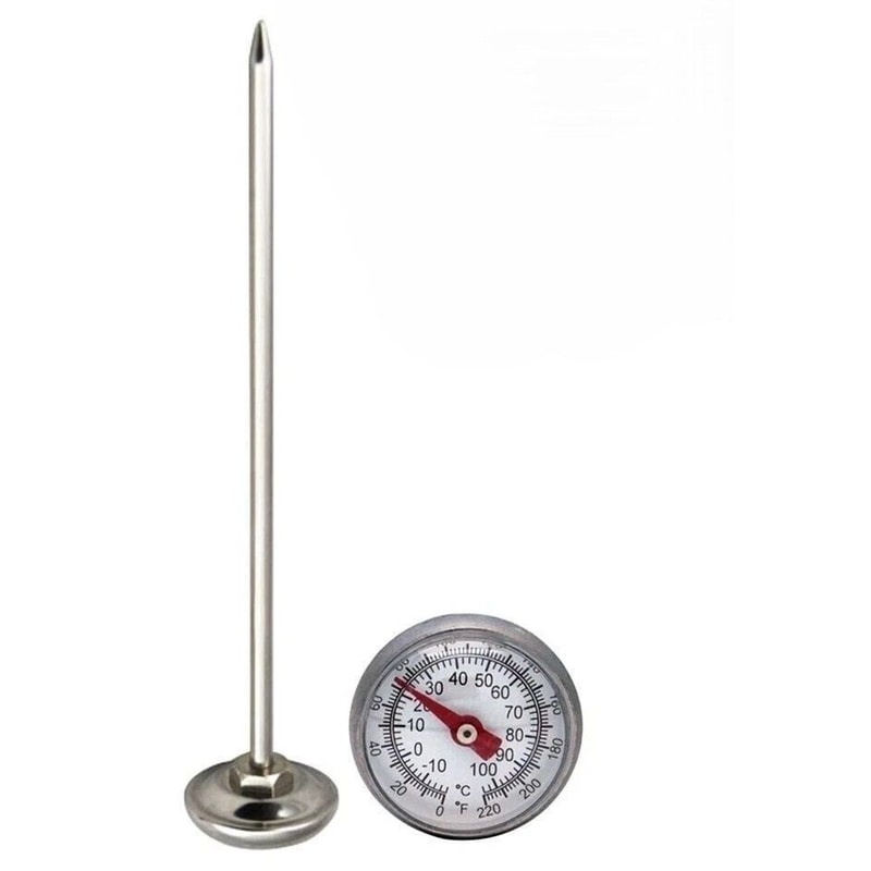 Stainless Steel Pocket Meat Thermometer For BBQ Cooking 0