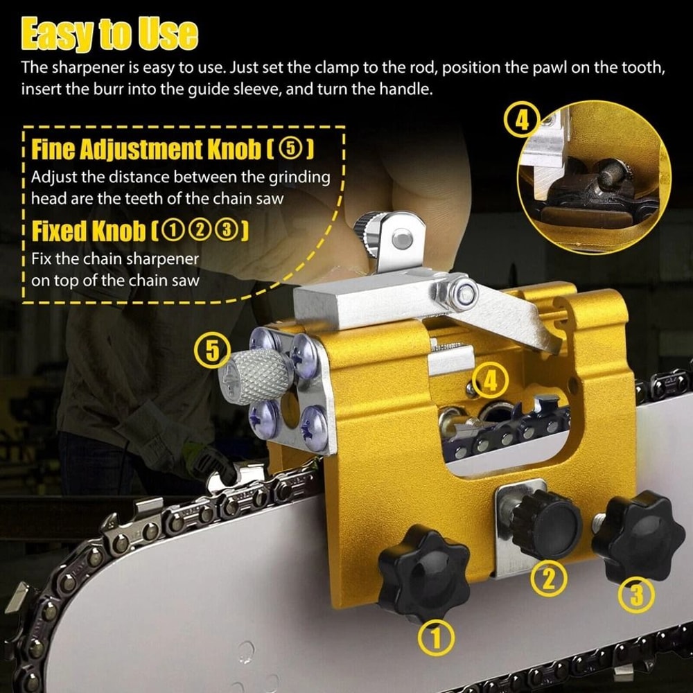 Chainsaw Sharpener Jig For Chains 4