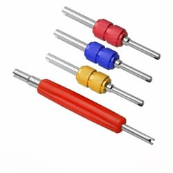 dual schrader valve core remover tool for ac hvac and tire repair