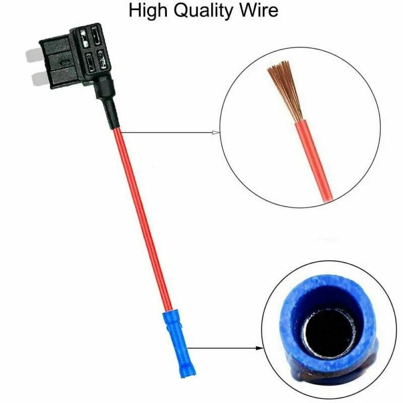 Add A Circuit Fuse Tap Adapter ATO ATC Blade Fuse Holder For Car Accessories 2
