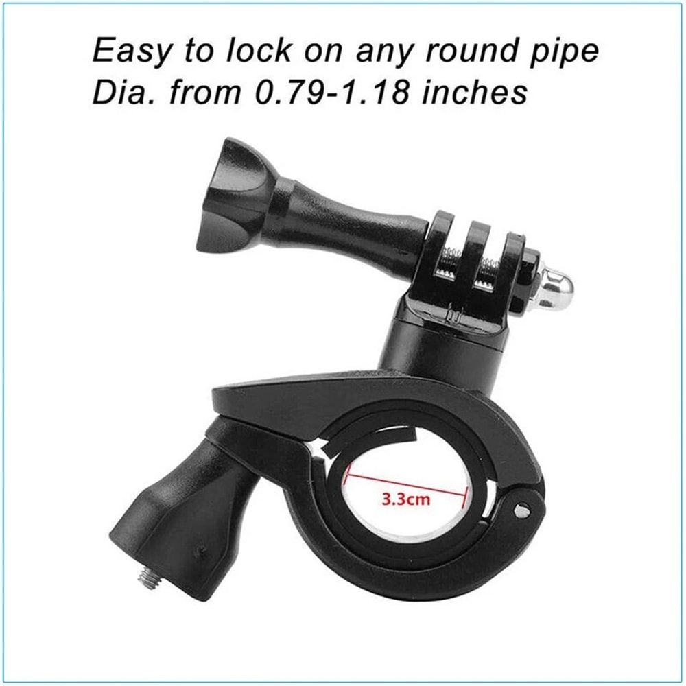Bike Handlebar Mount Clamp For Bicycle And Motorcycle Action Cameras 6