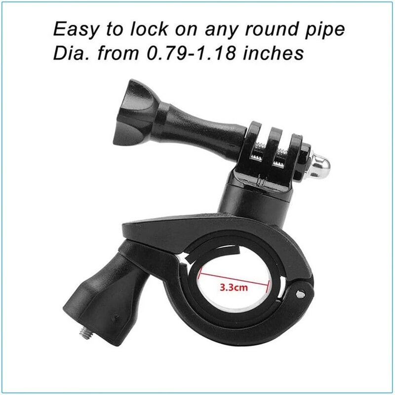 Bike Handlebar Mount Clamp For Bicycle And Motorcycle Action Cameras 6
