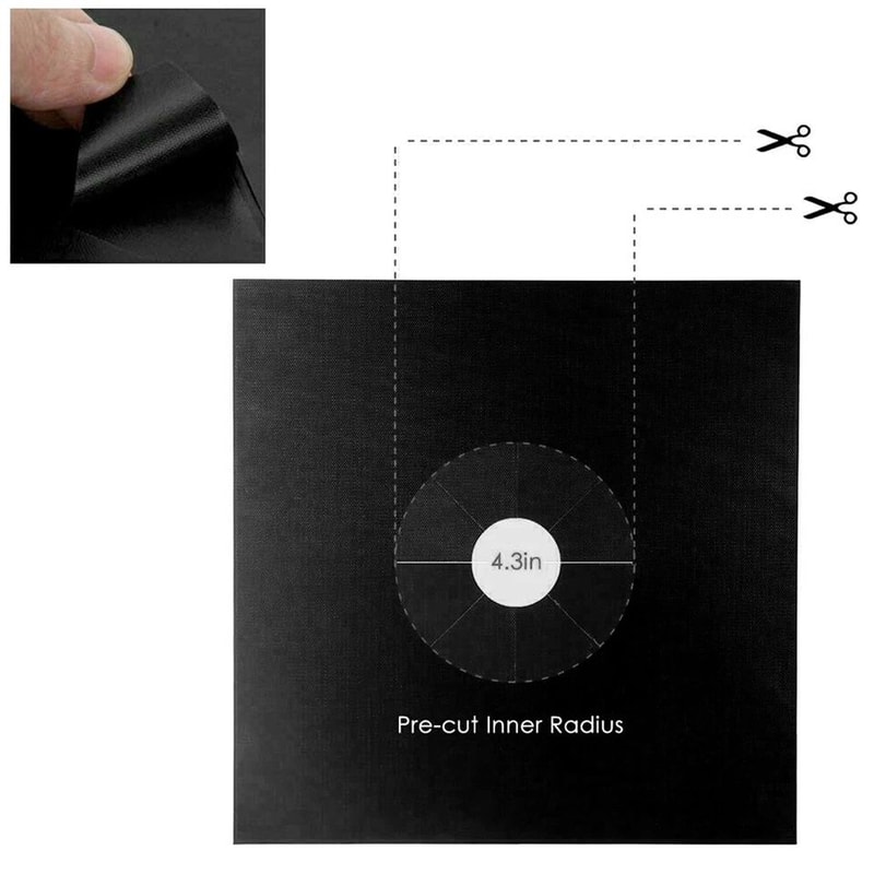 Reusable Gas Stove Burner Covers Non Stick Stove Top Protector Liners 5