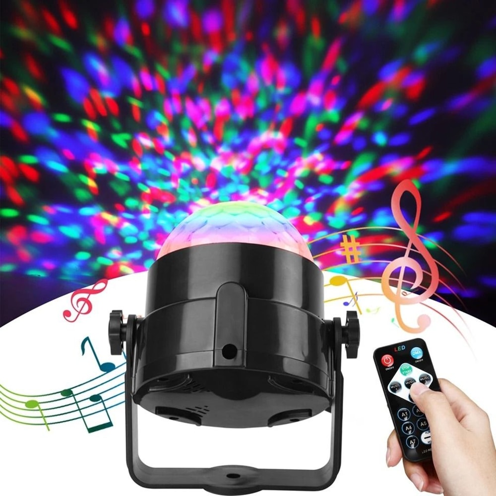 Disco Party Lights LED DJ Ball Sound Activated RGB Dance Lamp 1