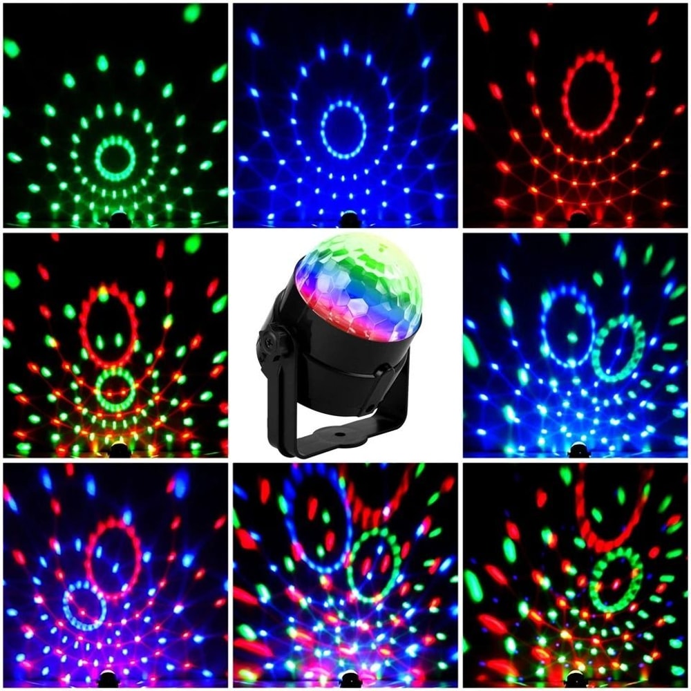 Disco Party Lights LED DJ Ball Sound Activated RGB Dance Lamp 2