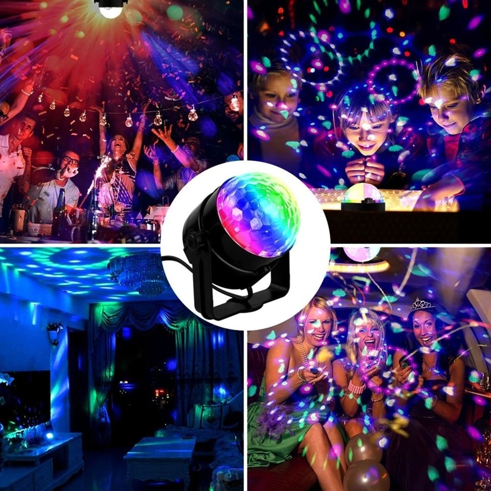 Disco Party Lights LED DJ Ball Sound Activated RGB Dance Lamp 3