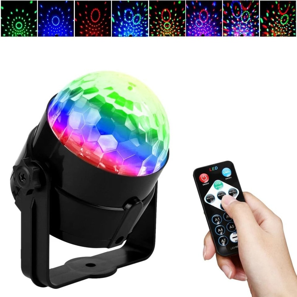 Disco Party Lights LED DJ Ball Sound Activated RGB Dance Lamp 4