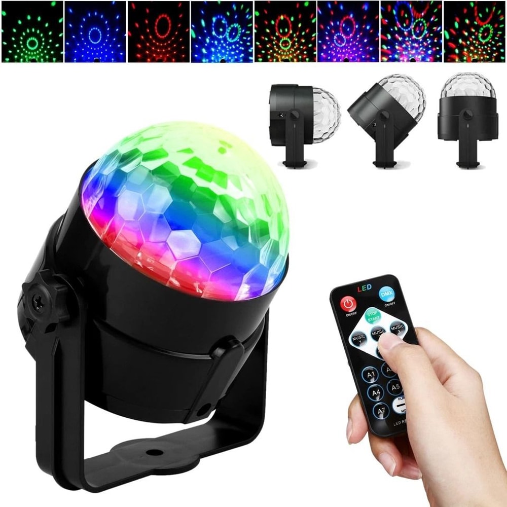 Disco Party Lights LED DJ Ball Sound Activated RGB Dance Lamp 5